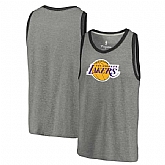 Los Angeles Lakers Team Essential Tri-Blend Tank Top - Heather Gray,baseball caps,new era cap wholesale,wholesale hats